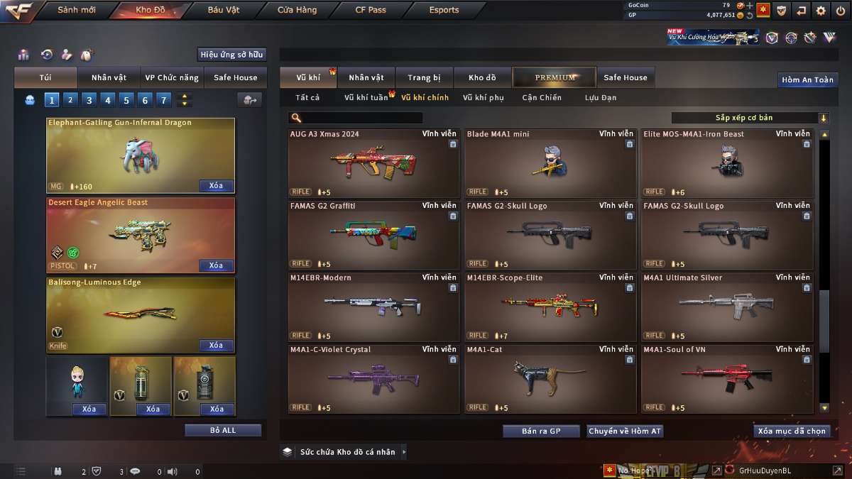 shop acc cf uy tin gia re